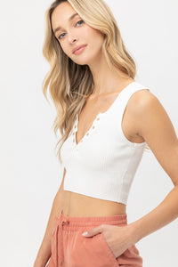 Reese Sleeveless Sweater Top