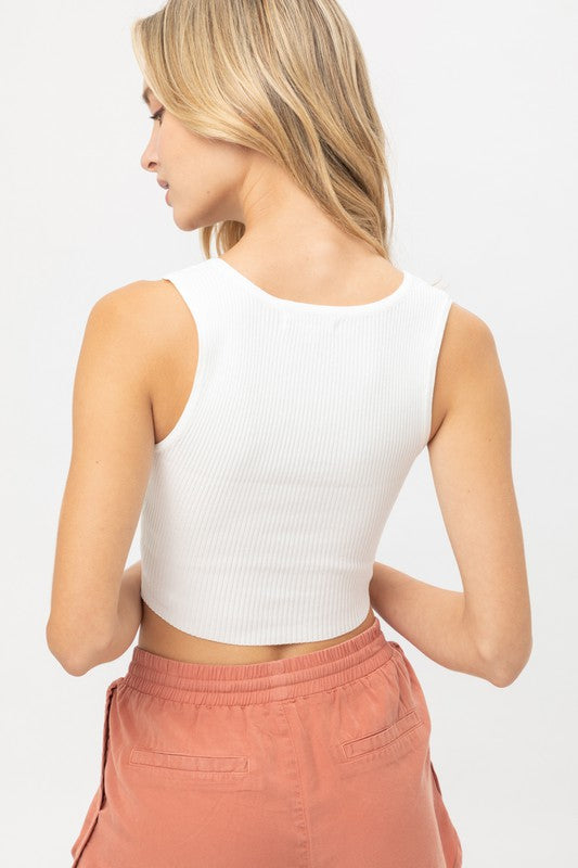 Reese Sleeveless Sweater Top