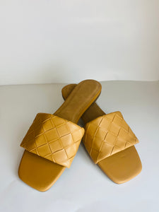 Tan Woven Sandals