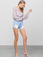 Load image into Gallery viewer, My Shorty Denim Ripped Shorts
