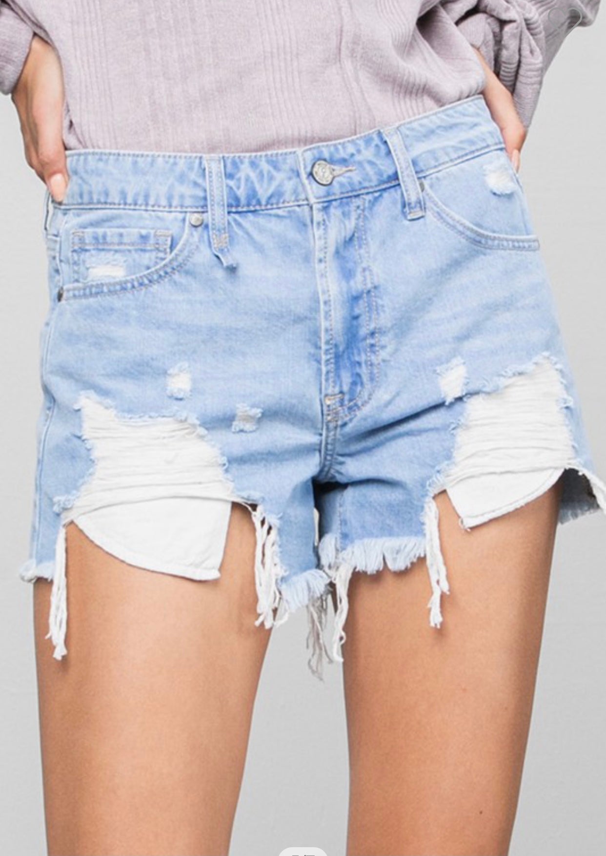 My Shorty Denim Ripped Shorts