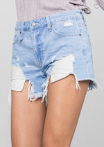 Load image into Gallery viewer, My Shorty Denim Ripped Shorts
