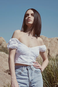 Rosie Embroidered Crop Top