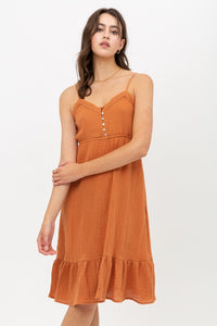 Pumpkin Spice Midi Dress