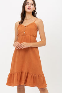 Pumpkin Spice Midi Dress